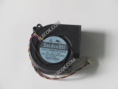 Sanyo 9BMB12P2J619 12V 3,8A 4 câbler Ventilateur Remis à Neuf 