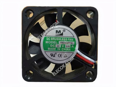 M YM2404PFB1 24V 0.09A 2wires Cooling Fan