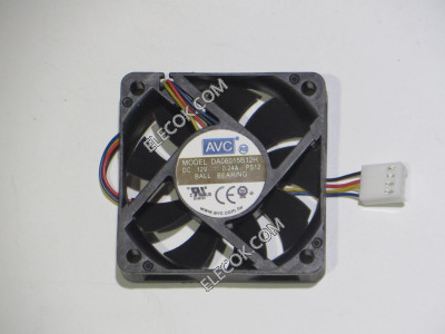 AVC DA06015B12H  PS12, 12V0.24A,  4wires sq60x60x15mm,fan