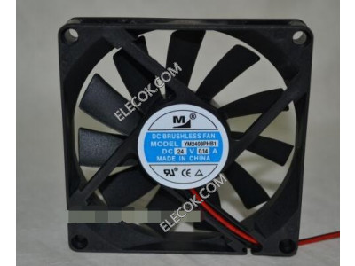 M YM2408PHB1 24V 0.14A 2wires Cooling Fan