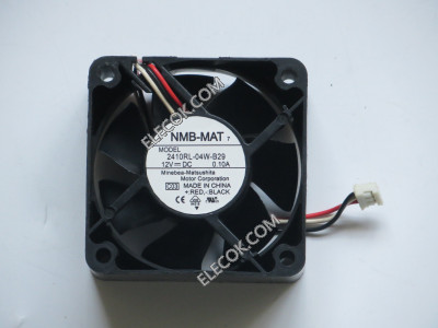 NMB 2410RL-04W-B29 12V 0.10A 3선 냉각 팬 와 하얀 커넥터 