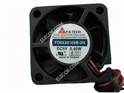 Y.S.TECH FD05030105B-2N 5V 0,4W Cooling Fan 