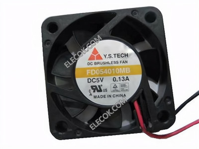 Y.S.TECH FD054010MB 5V 0,13A 2wires Cooling Fan 