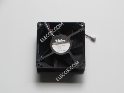 NIDEC D12E-24PG 24V 0.37A 3 wires Cooling Fan, Refurbished