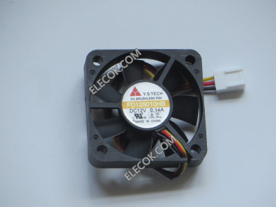Y.S.TECH FD125010HB 12V 0.14A 3wires Cooling Fan refurbished