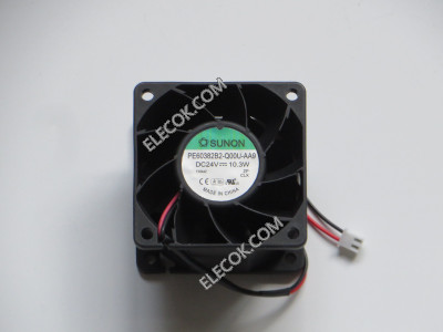 SUNON   PE60382B2-Q00U-AA9   24V  10.3W  2wires Cooling Fan