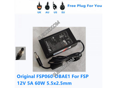 FSP 12.0V5.0A 12V5A FSP060-DBAE1 2.1 Adapter, used