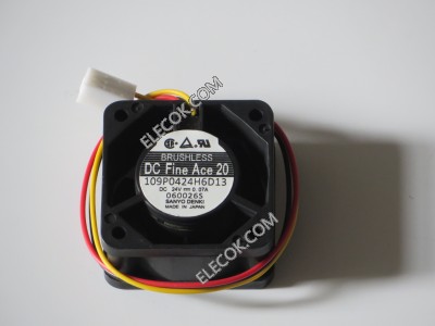 Sanyo 109P0424H6D13 24V 0.07A 3wires Cooling Fan Refurbished