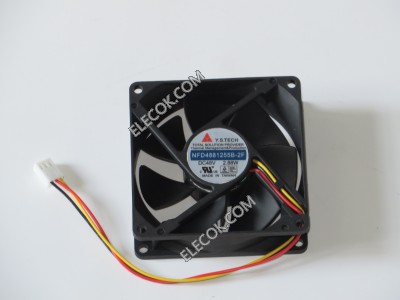 Y.S.TECH NFD4881255B-2F 48V 2.88W 3wires Cooling Fan