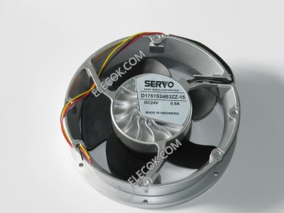 SERVO D1751S24B3ZZ-15 24V 0,5A 3wires cooling fan 