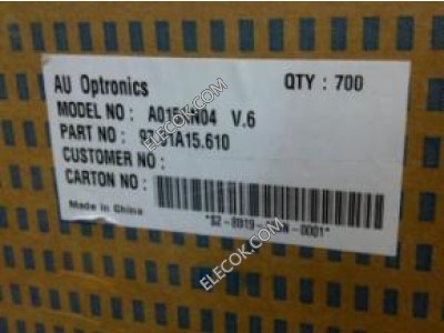 A015AN04 V6 1,5" a-Si TFT-LCD Painel para AUO 