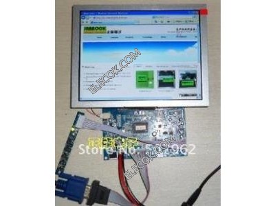 AT080TN52 V1 Innolux 8.0" LCD Met VGA DRIVER BORD 