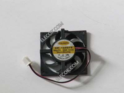 COLORFUL CF-12407S 12V 0.14A 2wires cooling fan