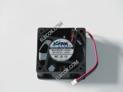 XFAN RDL6025S 12V 0,07A 2 câbler ventilateur 