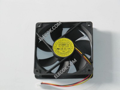 YATE LOON D12BM-12 12V 0.3A 3wires Cooling Fan