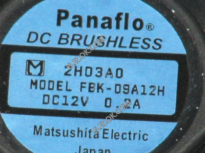 panaflo FBK-09A12H 12V 0,2A 2 draden Koelventilator 