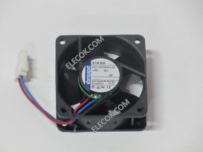 EBM-Papst 614NH 24V 88mA 2,1W 2wires Cooling Fan 