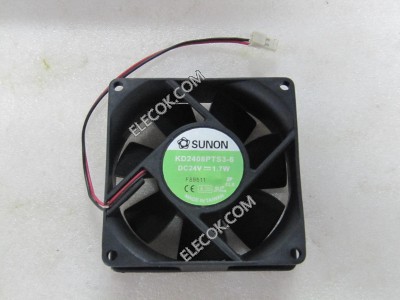 SUNON KD2408PTS3-6 24V 1.7W 2wires cooling fan
