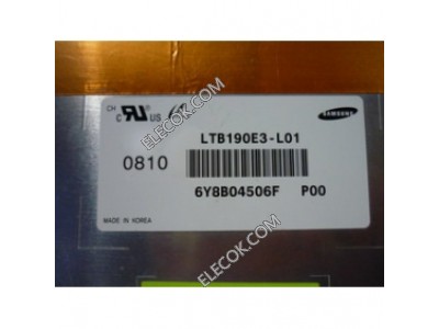 LTB190E3-L01 19.0" a-Si TFT-LCD Pannello per SAMSUNG 90% nuovo second-hand/usato 