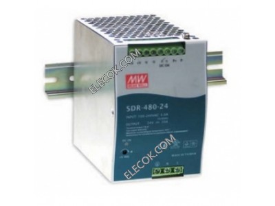 SDR-480-48 480W 48V10A high efficiency, high PF DIN rail mount power supply Mean Well