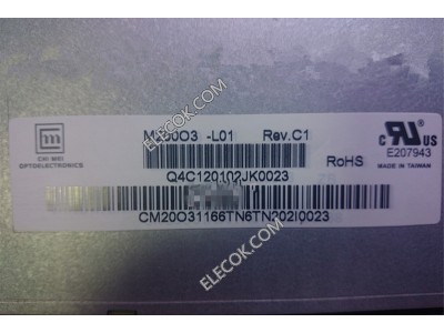 M200O3-L01 20.0" a-Si TFT-LCD Panel for CMO 