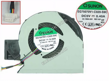 SUNON MG75070V1-C020-S9C Cooling Fan 5V 0.40A, w20x4x4 4-pin 