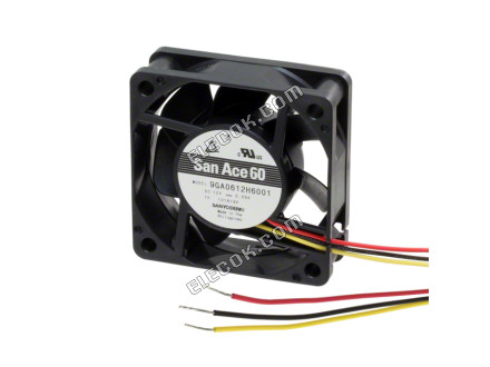 Sanyo 9GA0612M6001 12V 50ma Cooling Fan 