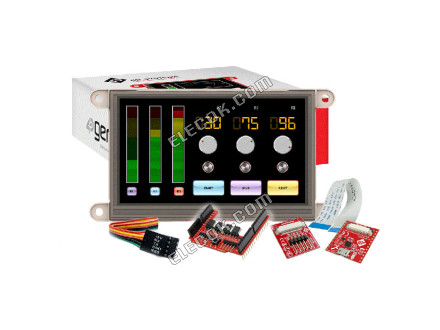 SK-GEN4-70DT-SB-AR 4D Systems Pty Ltd Resistive Graphic LCD Display Module Transmissive Red, Green, Blue (RGB) TFT - Color Parallel/Serial 7" (177.80mm) 800 x 480 (WVGA)