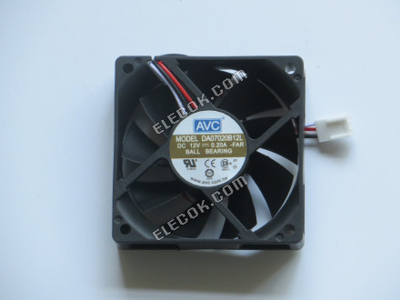 AVC DA07020B12L 12V 0,2A 3 καλώδια ανεμιστήρας ψύξης 