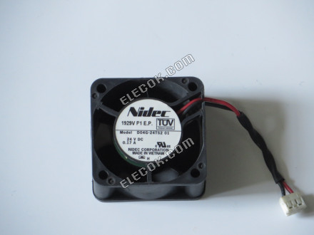 Nidec D04G-24TS2 01 24V 0.17A 2wires Cooling Fan Refurbished 