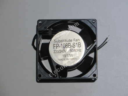 COMMONWEALTH FP-108B-S1B 220/240V 50/60HZ 19/17W 2wires cooling fan, substitute 