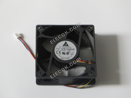 DELTA EFB1324SHE 24V 1.38A 4wires Cooling Fan, original 