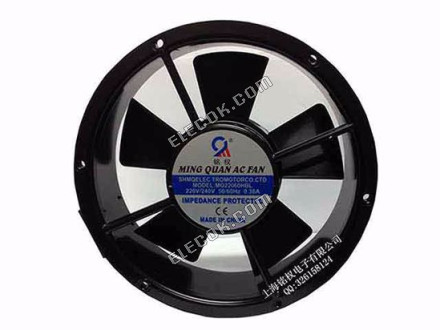 Other Brands MQ22060HBL Server - Round Fan dia220x220x60mm, 2-wire, 220V 0.38A 