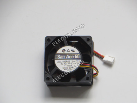 Sanyo 109R0612H4D22 12V 0.11A 3wires Cooling Fan 