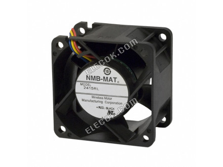 NMB 2415RL-04W-B80-E00 12V 1A 12W 2 ledninger Køleventilator 