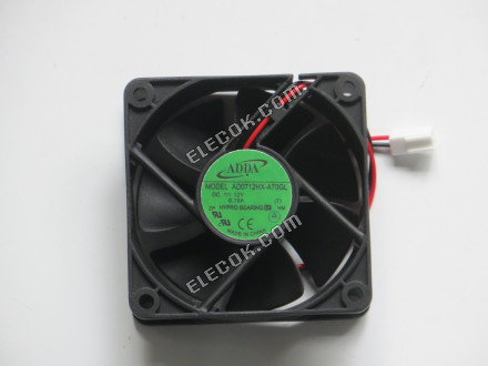 ADDA AD0712HX-A70GL-LF DC Fans 12V 0.19A 2wires 70 x 70mm HYPRO 