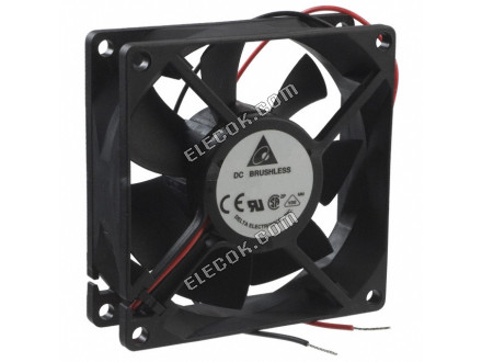 DELTA AFB0824GHE 24V 15.6W 2wires Cooling Fan 
