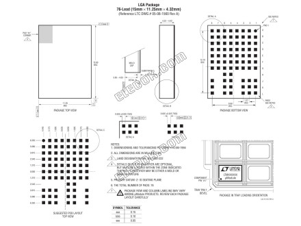 LTM8033EV#PBF Analog Devices Switching Regulators &amp; Controllers - 1 Tray (119 pcs)