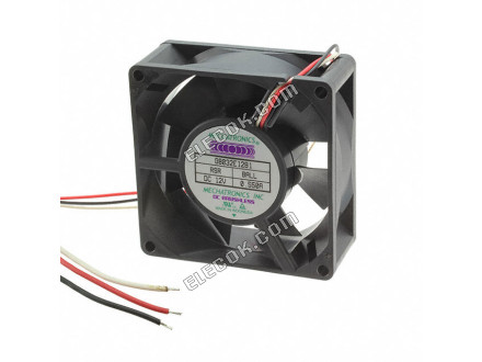 G8032H12B1-RSR Mechatronics FAN AXIAL 80X32MM TACH 12VDC 3 Wire Leads 