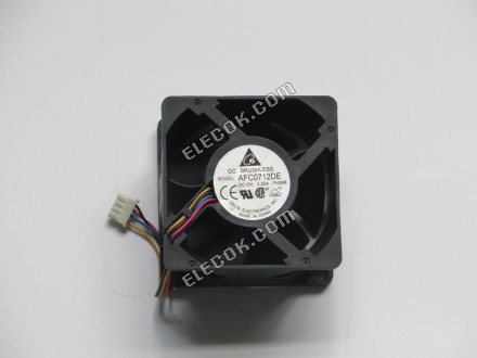 DELTA FAN AFC0712DE DC12V 2.5A 7038 Advanced velocimetry 4-wire Two ball 