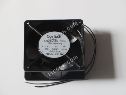 Costech A12B23HTS W00 230V 20/18W 2 ledninger Køleventilator 