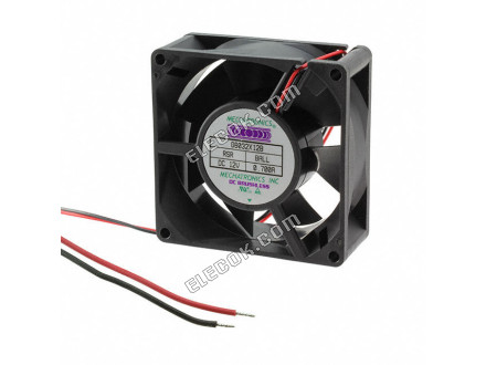 G8032M12B-RSR-EM Mechatronics FAN AXIAL 80X32MM IP57 12VDC 2 Wire Leads 