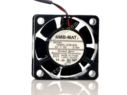 NMB 1606KL-01W-B30 12V 0.16A 2wires cooling fan 