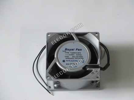 Royal TL806CV-B75 220V 50/60HZ 10/9W 2 fils Roulement à Billes Ventilateur 