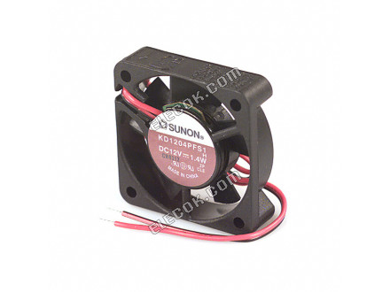 Sunon KD1204PFS1 H 12V 0.12A 1.4W 2wires Cooling Fan 