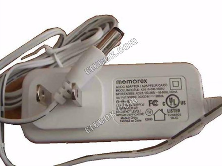 Memorex KSS18-090-1500U AC Adapter 5V-12V 9V 1.5A, 5.5/2.1mm, US 2-pin 