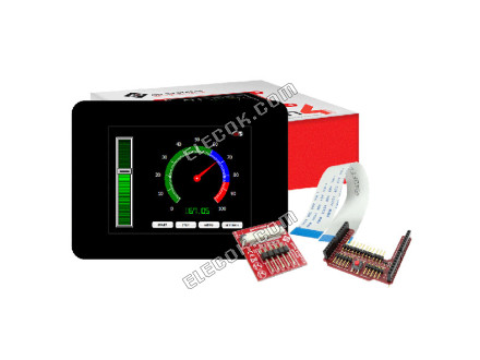 GEN4-ULCD-32D-CLB-AR 4D Systems Pty Ltd Graphic LCD Display Module Transmissive Red, Green, Blue (RGB) TFT - Color Parallel/Serial 3.2" (81.28mm) 240 x 320