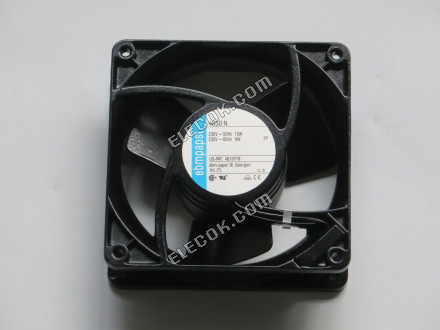 ebm-papst 4850N 230V 10/9W 端子プラグサーバー角型ファンsq120x120x38mm, 改装済み