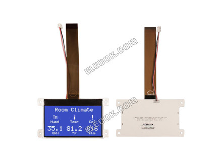 NHD-C12864WO-B1TMI#-M Newhaven Display LCD Graphic Display Module COG Stn-blue 128x64 White 