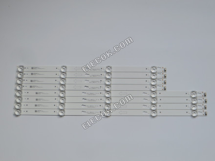 TCL 4C-LB5504-ZM 4C-LB5505-ZM GIC55LB125_LED3030F2.1D_V0.4 GIC55LB124_LED3030F2.1D_V0.4 LED Backlight Strips (8 Strips) substitute 